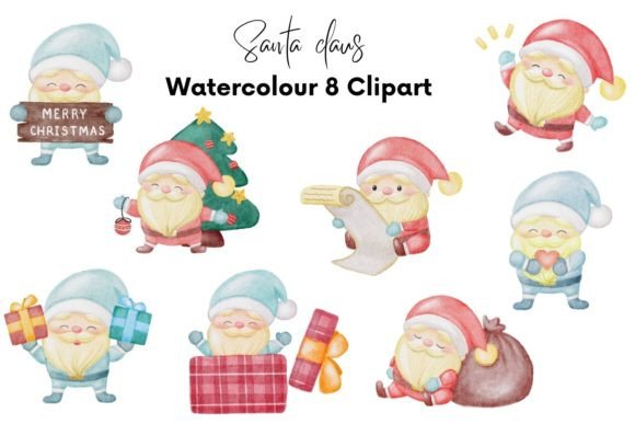 Download Christmas Watercolour Clipart - Premium Bundle