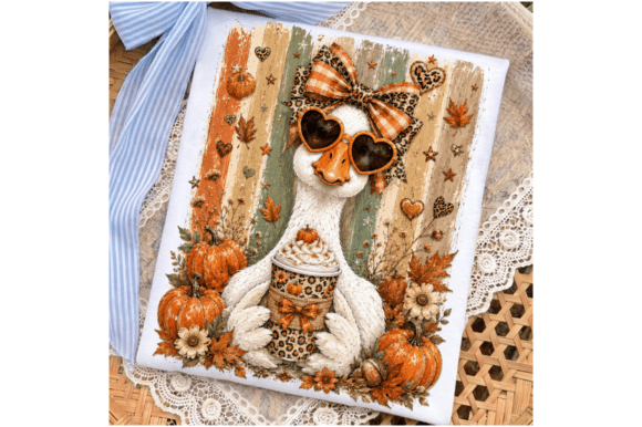 Download Preppy Fall Goose PNG,Autumn Pumpkin PNG - Premium Resources