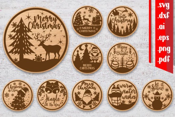Download Christmas Round Sign Bundle - Christmas round sign bundle Collection