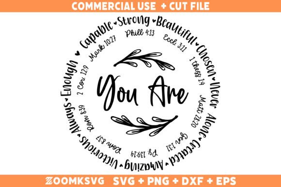 Download You Are Inspiration Bible Verse, Iron on - Iron on Collection